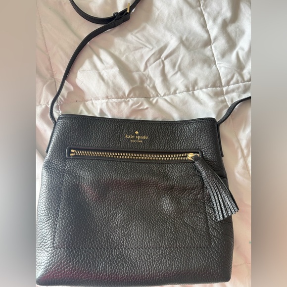 Kate Spade Black Leather Crossbody Bag - Picture 3 of 5